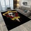 Ковер с ретро-принтом группы Guns n'roses, модный элемент декора дома, нескользящий ковер, реквизит для фотосъемки, коврик для небольшого помещения, подарок на день рождения
