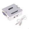 VGA AV Конвертер VGA2AV Аудио Адаптер Поддержка 1080P NTSC PAL для ПК