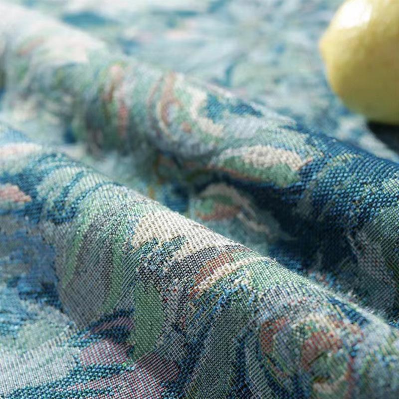 Ретро Масляная Живопись Окрашенный Обеденный Стол Мат С Бахромой Бытовой Маленький Круглый Стол Скатерть Скатерть Чехол для Кофейного Столика Водонепроницаемый