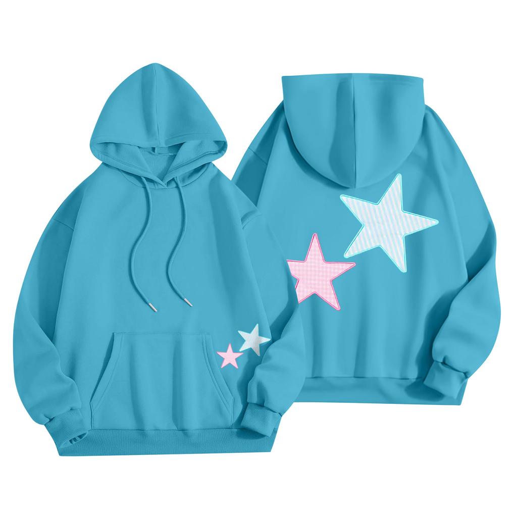 Женская мода, женский легкий пуловер с длинными рукавами и карманами, толстовка с капюшоном в стиле консервативного стиля