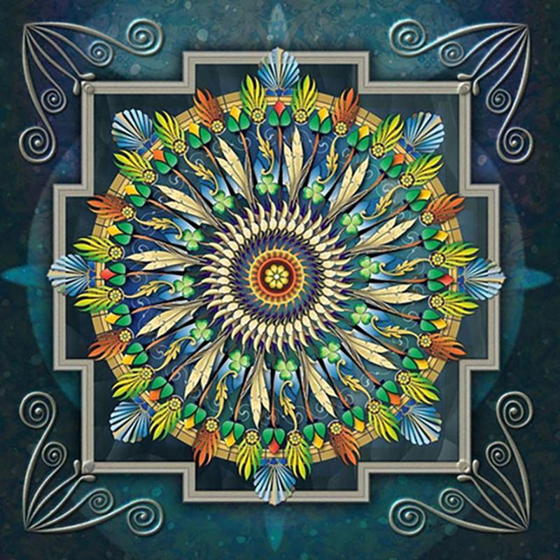 5D алмазная живопись Мандала цветок DIY полный круглый стразы дрель наборы для вышивки крестиком Алмазная вышивка подарок на Новый год