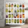 Luxury Printed Shower Curtain Waterproof Bathroom Decor Home Decoration Pet Portrait Canvas Printing Boat Print Flowers Waterfal