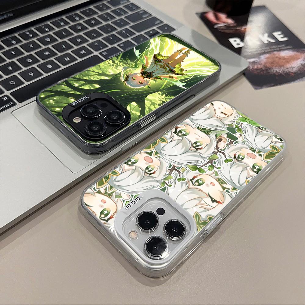 Game GI Nahida Translucent Mobile Phone Case for iPhone 17 16 15 14 13 12 11 X XR XS 8 7 Air Pro Max Plus Colorful Cover