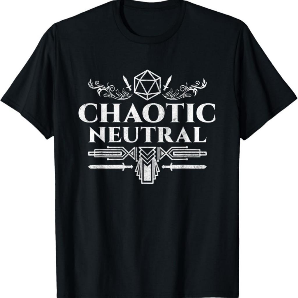 Chaotic Neutral, RPG Dice T-Shirt