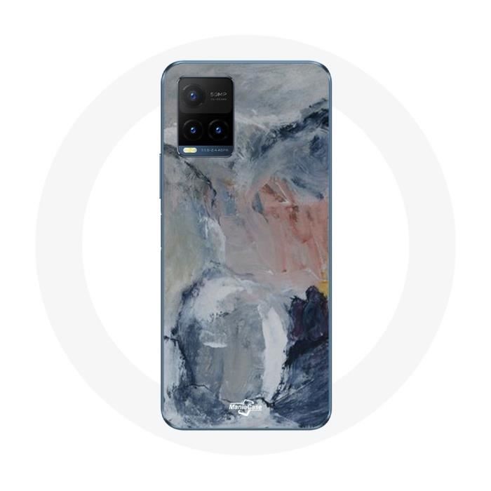 Чехол для Vivo Y21s 2021 / Y21 2021 Серый абстрактный текстурный фон