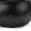 Bubbling Cauldron with Violet Light Black Witches Bubbling Cauldron for Storing Candy Desktop Decoration Ornament