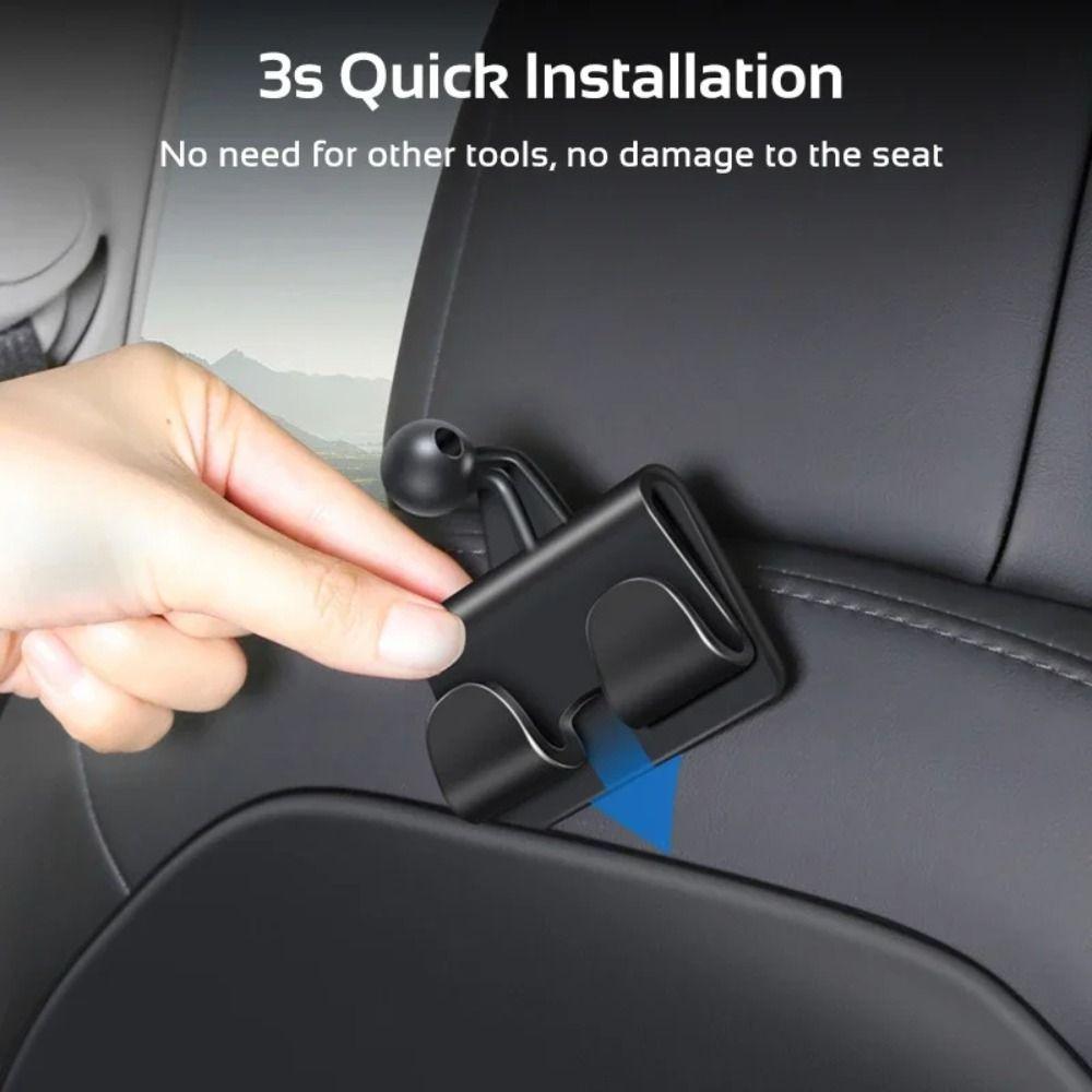 Подставка для планшета с 2 крючками для подголовника и вращением на 360° для Tesla Model 3/Y