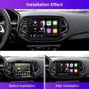 Android 14 Carplay Auto WIFI+4G Для Jeep Compass 2017 2018 2019 Автомагнитола GPS Стерео Мультимедийный Видеоплеер 2din Головное Устройство DSP