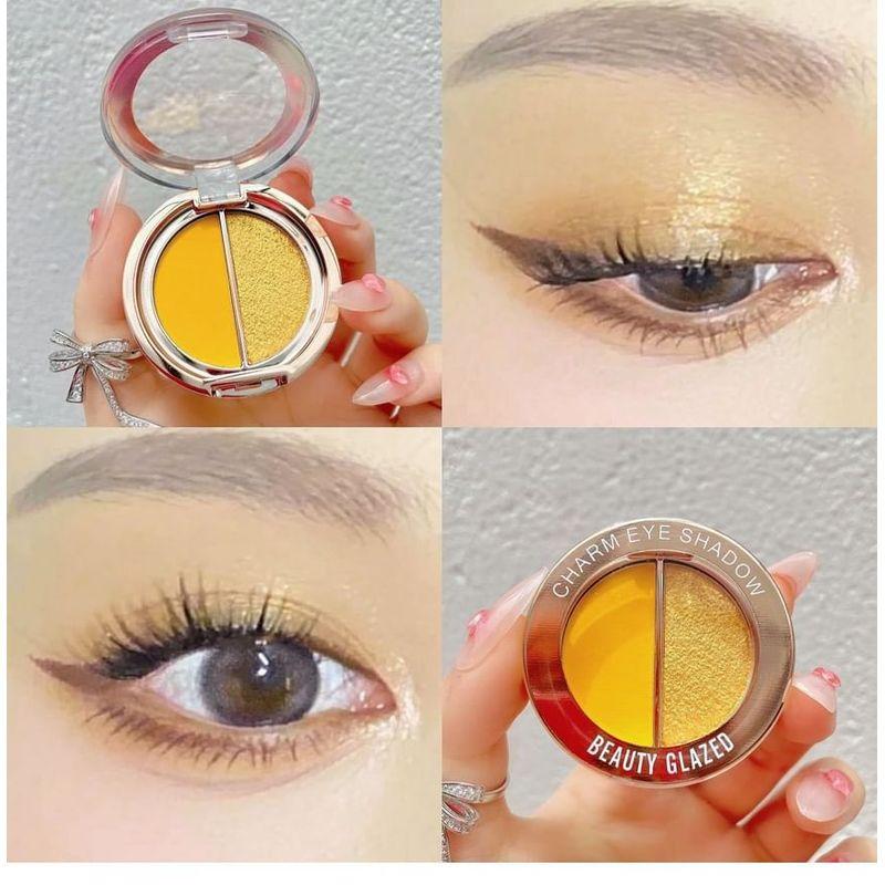 BEAUTY GLAZED - Матовые и жемчужные тени для век с двойным эффектом Charm - 10 оттенков