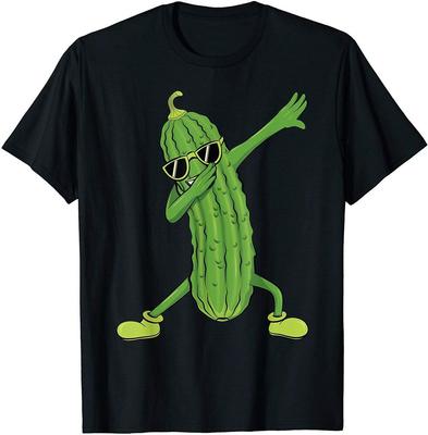 Забавная футболка унисекс «Dancing Pickle Dancing Cucumber Lover», винтажная футболка
