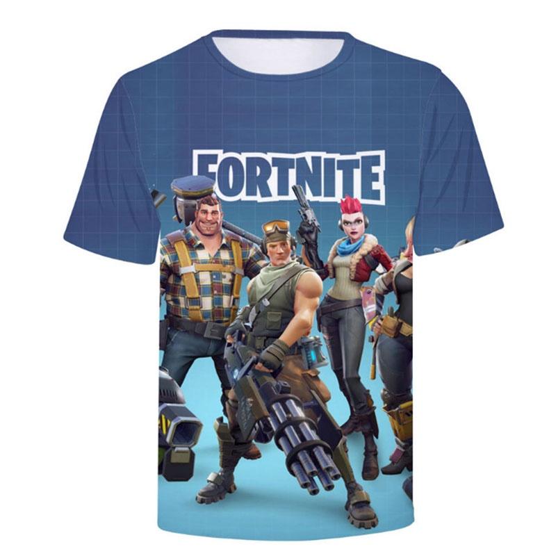 Футболки Fortnite 3D Лучшая видеоигра Battle Royale С коротким рукавом Дышащие