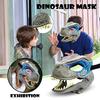 Open Mouth Dinosaur Headgear Cosplay Props Dragon Headwear Lifelike Raptor Dino Mask  Gifts