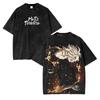 Hells Paradise Gabimaru Vintage Washed Tshirt Anime Print T Shirt Unisex Oversized Short Sleeve Men Women Streetwear Tops