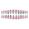 Butterfly Glitter Almond Shape Press-On Nails With Adhesive Gel Or Jelly Glue Trendy Nail Art