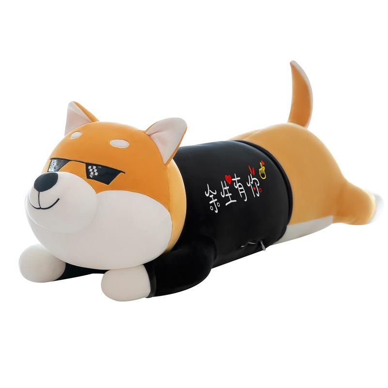 Большая мягкая плюшевая подушка-собака хаски - Утешительная кукла для детей