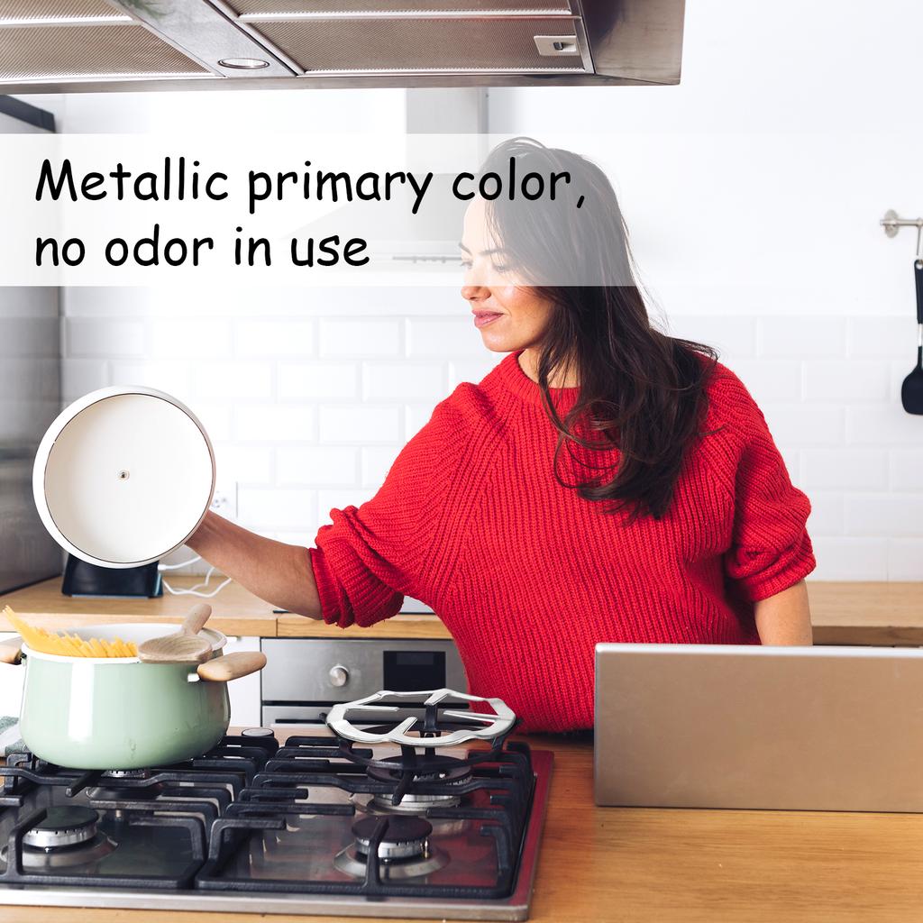 2 Pcs Gas Ring Reducer Wok Ring Universal Iron Ring Stainless Steel Gas Stove Cooker Plate Coffee Pot Support Stand Gas Stove Ho