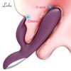 Powerful G Spot Rabbit Vibrator Female Clitoris Nipple Dual Stimulator Massager 2 In 1 Dildo Sex Toys Shop Adult Goods for Women
