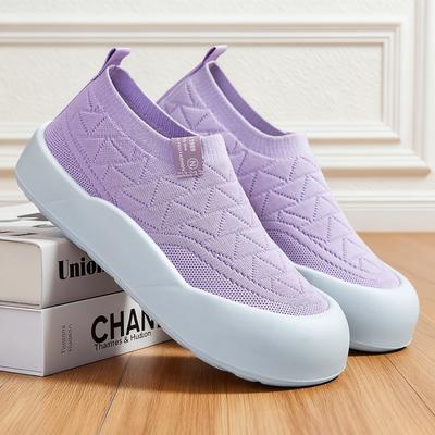 Обувь Женская обувь Универсальная модная обувь Одиночные туфли Повседневная обувь с одной педалью Платформа Мягкая поверхность Полиуретан Удобная обувь для мам