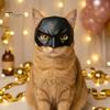 Маска Бэтмена Кошки, Маска Супергероя, Черная, Легкая, Косплей, Половина Лица, Мягкое Покрытие с Отверстиями для Ушей, для Фотографий, Праздничных Вечеринок, Видеосъемок, Питомца