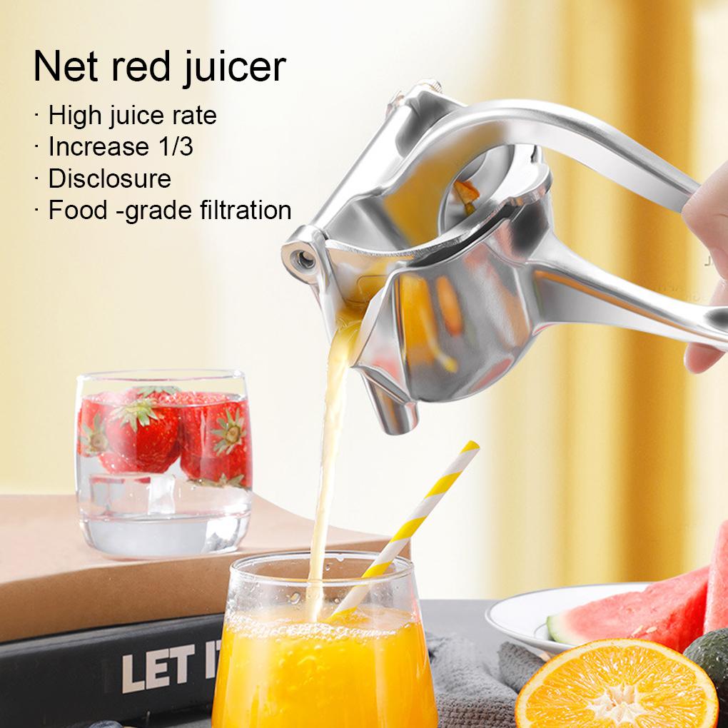 Бытовая портативная ручная соковыжималка из алюминиевого сплава, многоразовая, для фруктов, апельсинов, лимонов, соковыжималка, кухонный гаджет