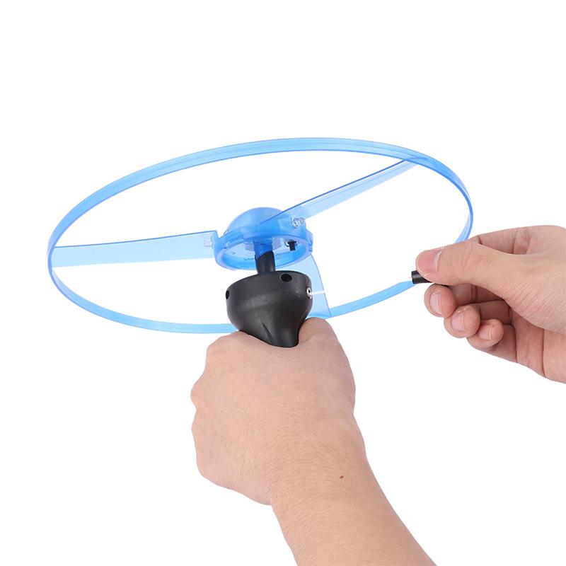 Летающие вращающиеся светящиеся игрушки светящийся флаер для детей светодиодная ручка вспышка летающие игрушки для уличной игры