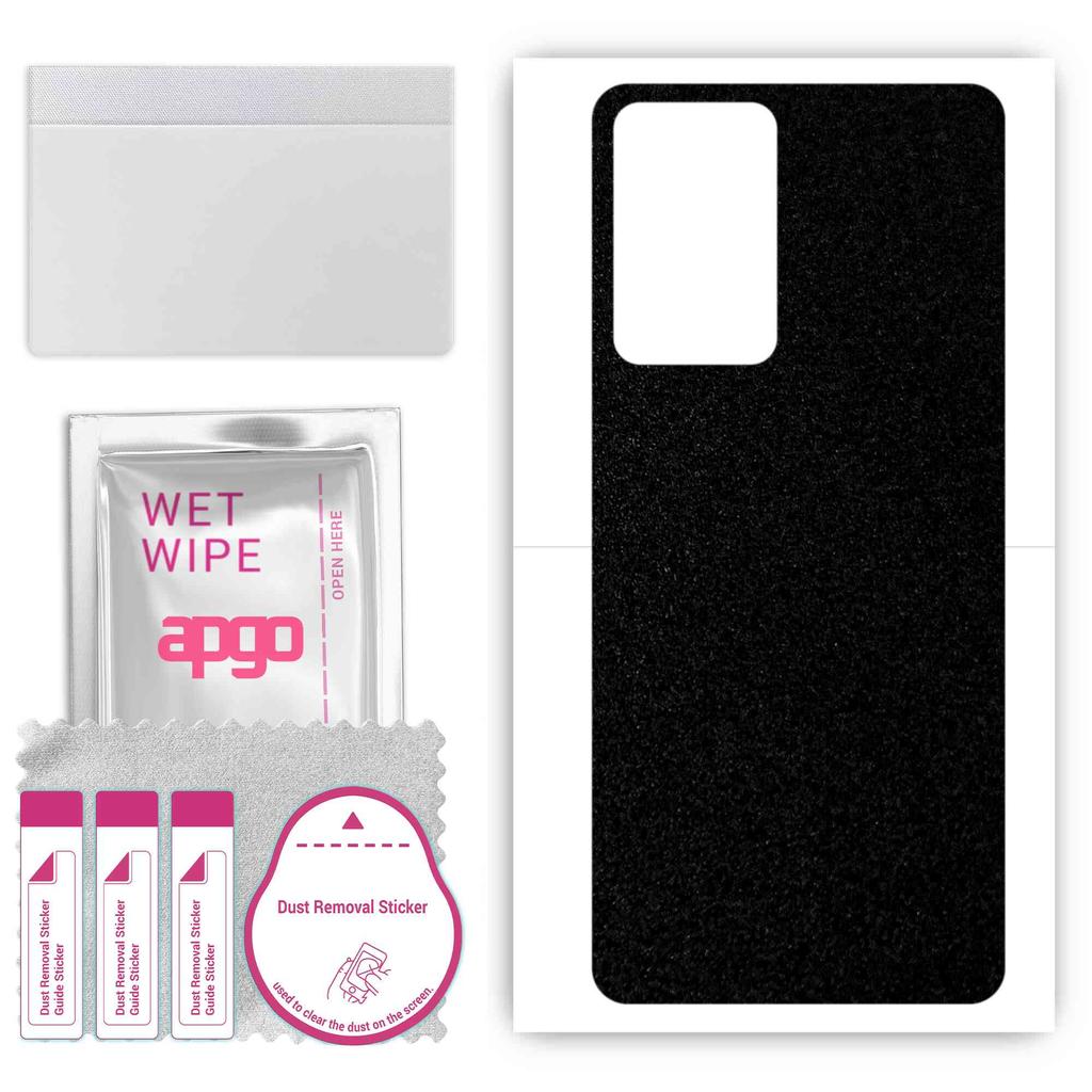 apgo Protective Skin Sticker for the Back Compatible with Oppo Reno7 PRO, Wrap Film, Foil, Vinyl - Pattern Matte Black