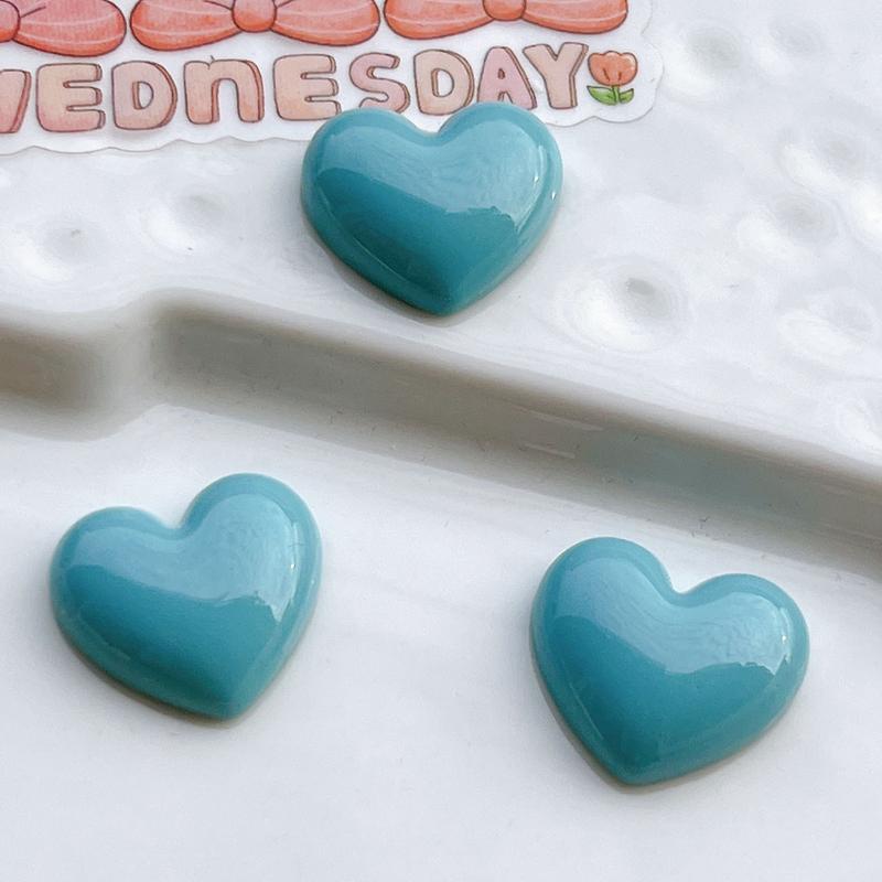 10 Pcs New Kawaii Cartoon Sweet Multicolor Peach Heart Resin Scrapbook Diy Decorative Hair Clip, Pendant Jewelry Parts A83