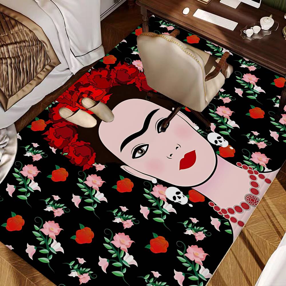 Art F-Fridas Painter K-Kahlos Floor Mat Rectangle Anti-slip Home Soft Badmat Front Door Indoor Outdoor Mat Welcome Doormat