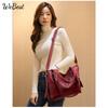 Women New PU Soft Leather Texture Shoulder Bag Large Capacity Fashion Patchwork Handheld Bag Water-Resistant Tote Bag
