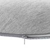 Seat Cushion Solid Color Light Gray 42 x 36.5 x 8 cm Memory Foam