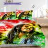Bob Marley Vibrant Art Set Threepiece Set 1 Duvet Cover 2 Pillowcase Without Core Bedding Set Duvet Cover And Pillowcase