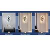 LED Wall Lamp Curved Design Spiral LED Wall Lamp Tricolor Living Room Background Light Minimalist Modern for Home Study Room