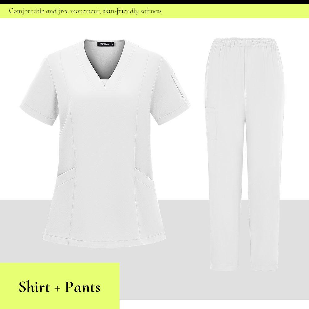 Унисекс быстросохнущий костюм для стоматологической клиники и хирургический халат