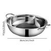 Hotpot Cookware for Family Events And Restaurant Use In Stainless Steel