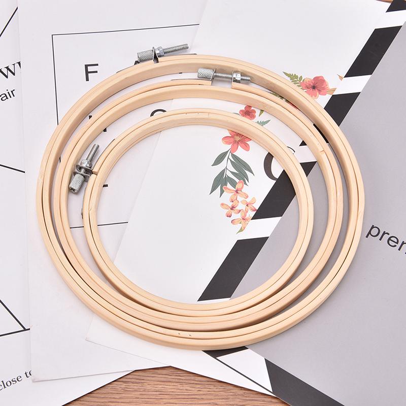 Wooden Cross Stitch Machine Bamboo Hoop Ring Embroidery Sewing