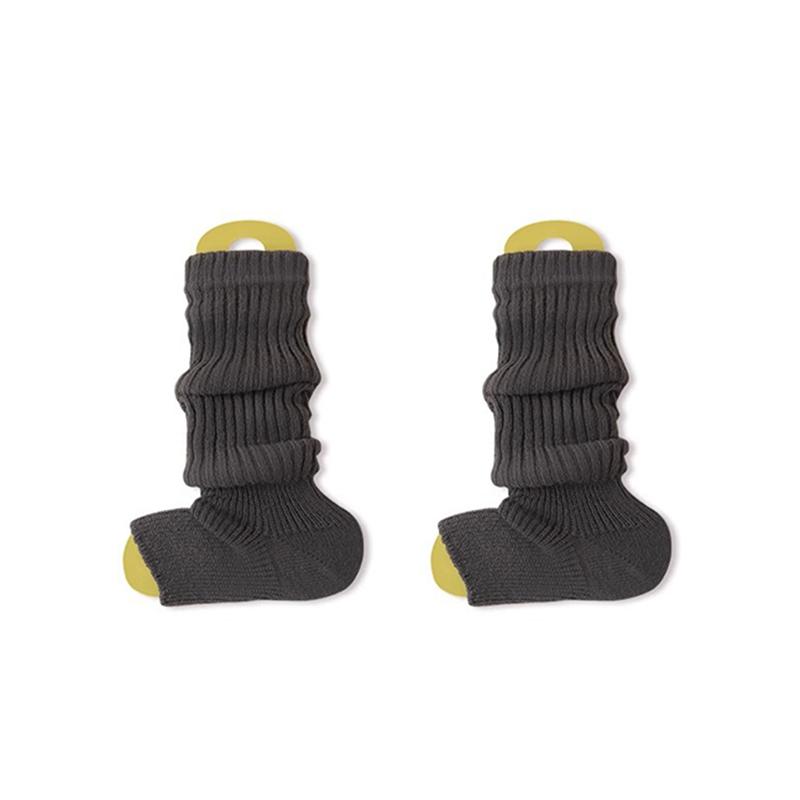 Женские милые японские теплые вязаные гетры в стиле Лолиты, однотонные вязаные носки для ног