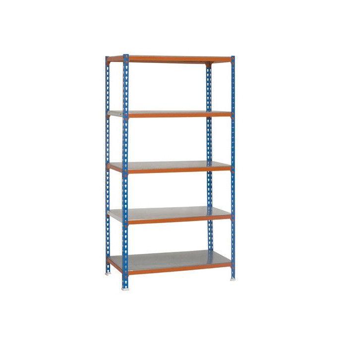 Simon Rack - Etagère 2000x1000x500mm bleu/orange charge 180Kg - SIMONCLICK PLUS 5/500 SIMONRACK