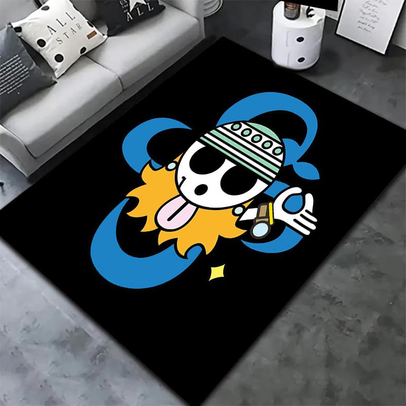 One Piece Logo Carpet Rug For Living Room Bedroom Home Sofa Decoration Kids Play Nonslip Floor Mat