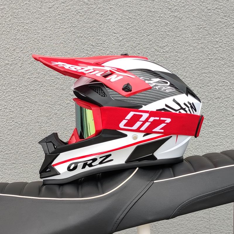 ORZ-F16 adult off-road motorcycle helmet DH bicycle downhill cross helmet capacity de moto DOT approved for both men and women
