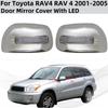 Автомобильные Хромированные Накладки на Зеркала Заднего Вида Аксессуары Накладки на Зеркала Боковых Дверей Со Светодиодной Подсветкой Для Toyota RAV4 RAV 4 2001 2002 2003 2004 2005