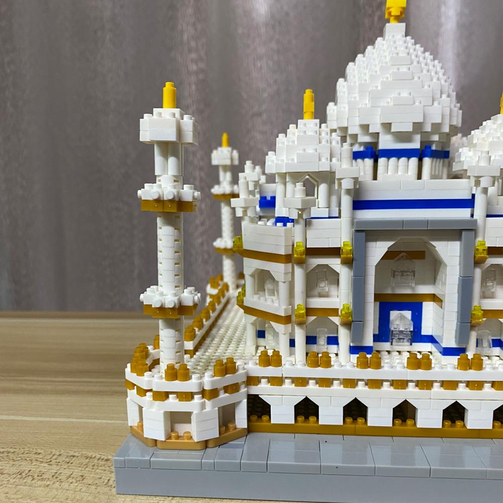Knew Built Indian Taj Mahal Model Toys Micro Mini Building Blocks For Adults Assemble Decoration City Famous Architecture Bricks