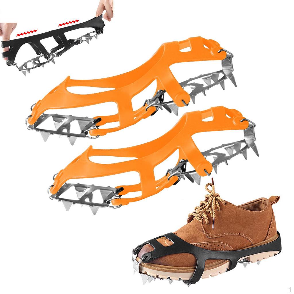 Shoe Crampons, Ice Traction Cleats for Shoes Non-Slip Snow And Crampons Mountaineering,