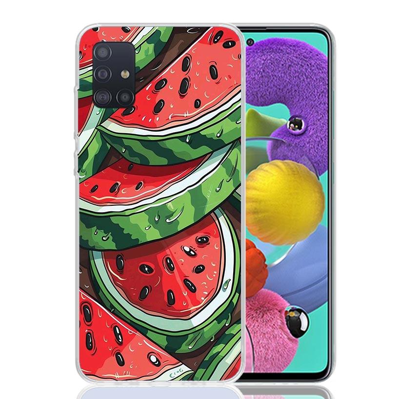 Watermelon Summer Fruit Phone Case for Samsung Galaxy A52 A51 A50S A12 A22 A32 A72 A10S A30S A31 A71 Note 20 Ultra 10 Plus S10 G