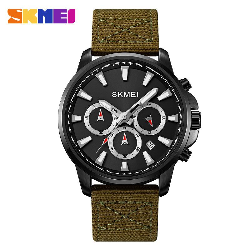 Moment Beauty Мужские часы Кварцевые часы Ремень Мужские часы Водонепроницаемые часы Многофункциональные хронограф Круглые модные часы Мужские