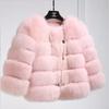 Women Autumn Winter Imitation Fox Fur Faux Fur Coat Women's Short Long Sleeve Fur Artificial Fur Coat
