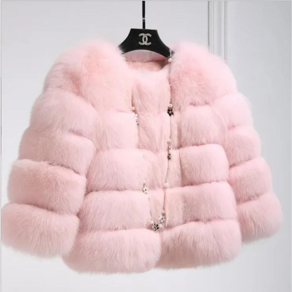 Women Autumn Winter Imitation Fox Fur Faux Fur Coat Women's Short Long Sleeve Fur Artificial Fur Coat