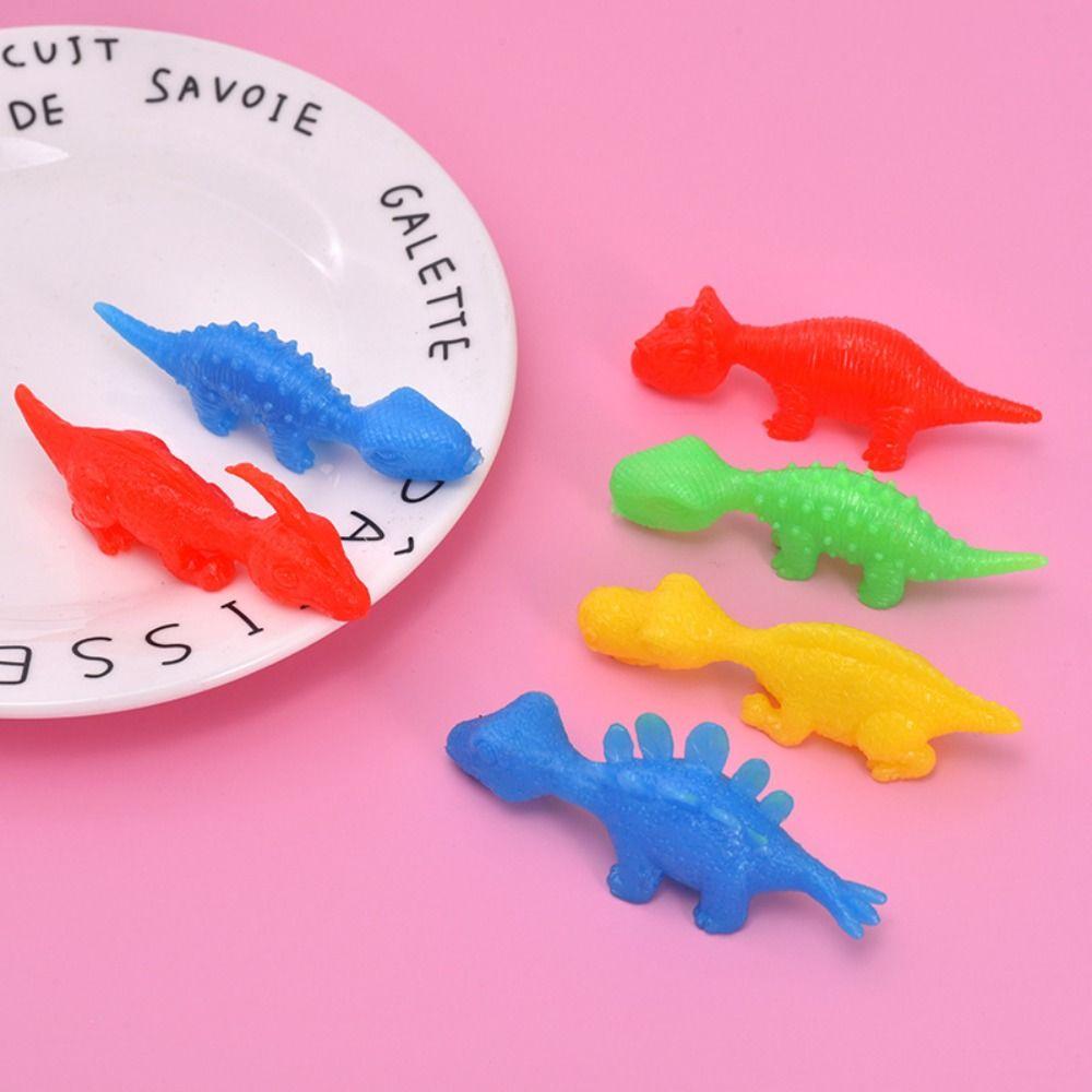5pcs Dinosaur Launch Dinosaur Elastic Flying Dinosaur Finger Toys Children Gift
