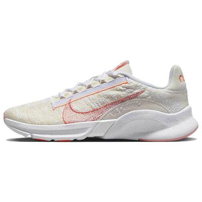 SuperRep Go 3 Flyknit Next Nature Light Cream Crimson Bliss Женские кроссовки Белый Total-Orange DH3393-101
