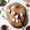 Разделочная доска для кухни, деревянная разделочная доска для мяса, фруктов, овощей, кухонный деревянный поднос для хлеба, сыра и еды