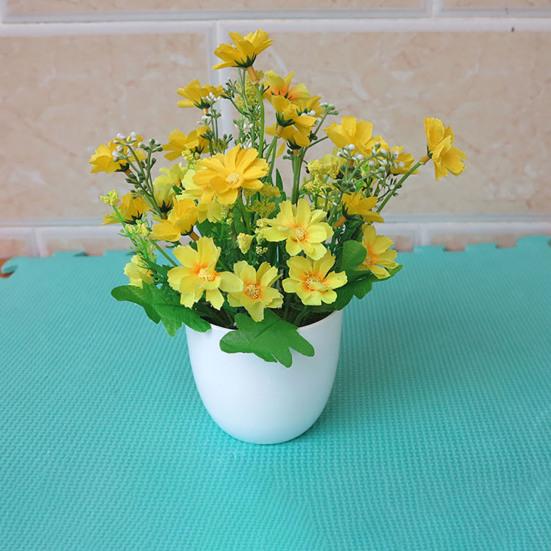 Искусственное растение изысканное мастерство орнамент мини нежный пластиковый искусственный цветок декор для офиса